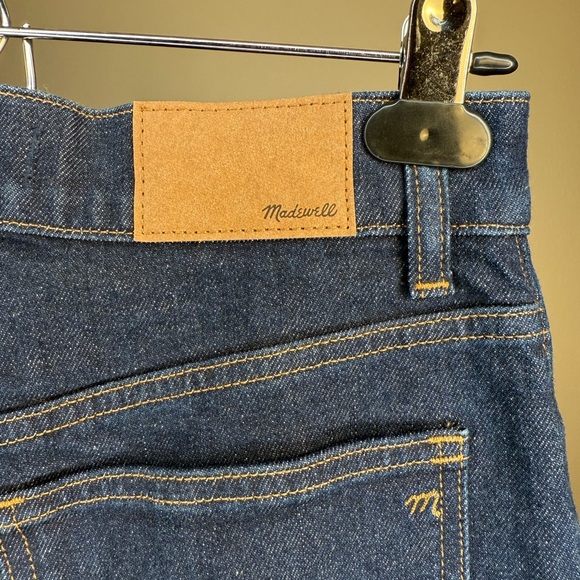 MADEWELL 90s Straight Jeans Womens 25P Dark Indigo Petite - Picture 3 of 5